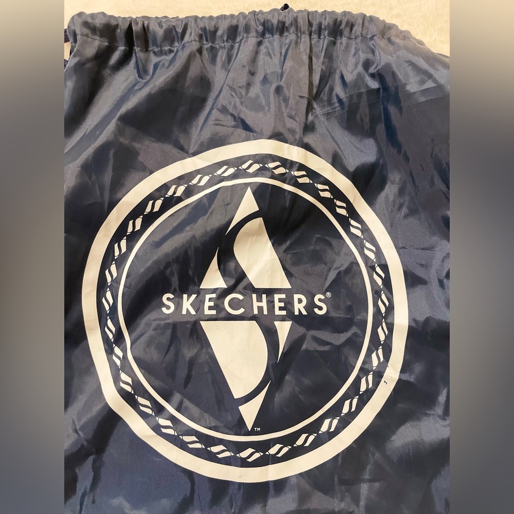 Skechers Blue Logo Drawstring Backpack - Picture 3 of 8